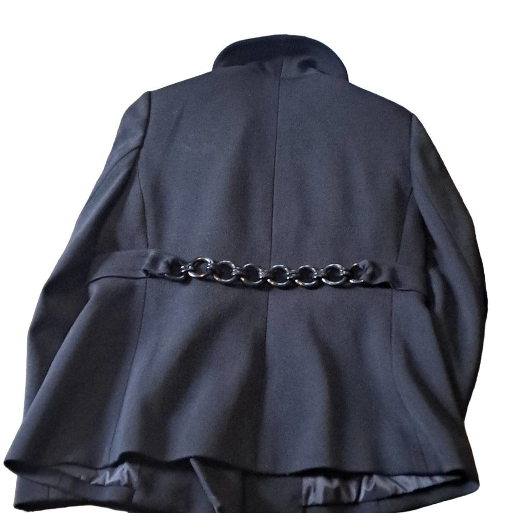 Carlisle black double-breasted wool  jacket 12 - Picture 4 of 5